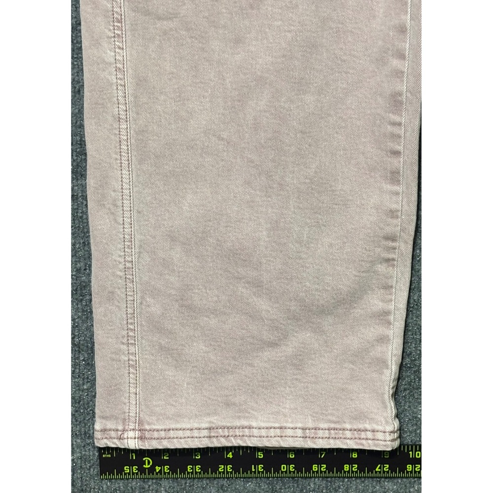 American Eagle Skater Jeans Women Size 2 High Rise Wide Leg Mauve - Picture 7 of 12